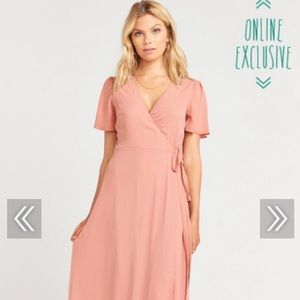 Show Me Your Mumu Noelle Wrap Dress - RUSTIC MAUVE